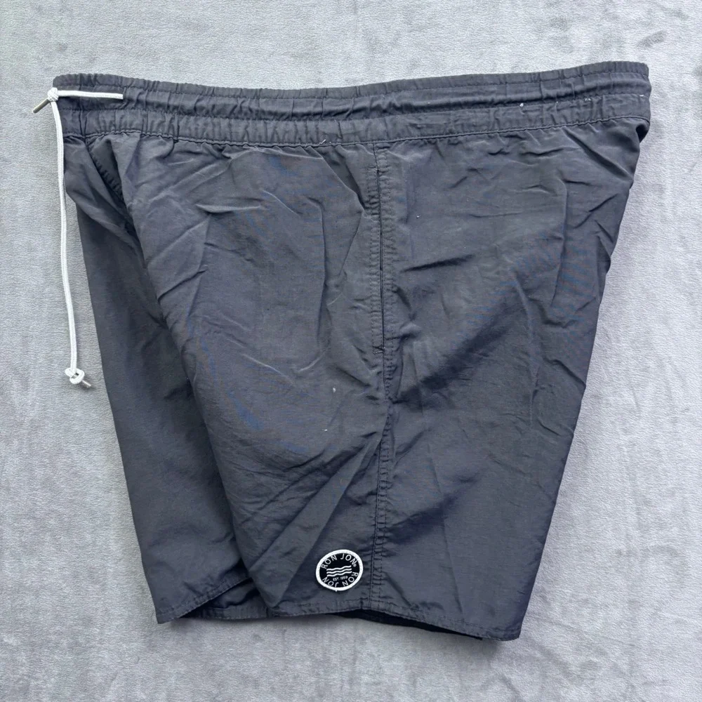 Ron Jon Surf Shop Mens Navy Blue Nylon Swim Trunks Shorts ACE1123 Size M